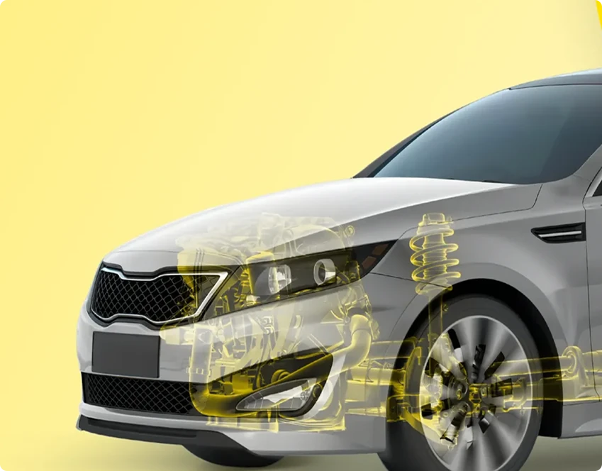 Желтый автомобиль